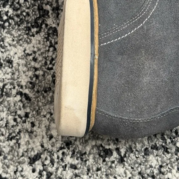 Calto Dress Shoes Men's 11 Grey Suede Height Increase 2.8 in. Y42023