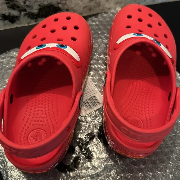 Cars Lightning Mcqueen Crocs kids size 1 like new condition still light …