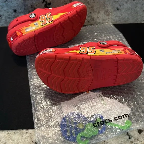 Cars Lightning Mcqueen Crocs kids size 1 like new condition still light …