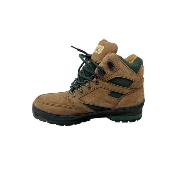 CedarCrest Mens Brown Forrest Green Trekking Boots Size 9 Hiking Cedar Crest