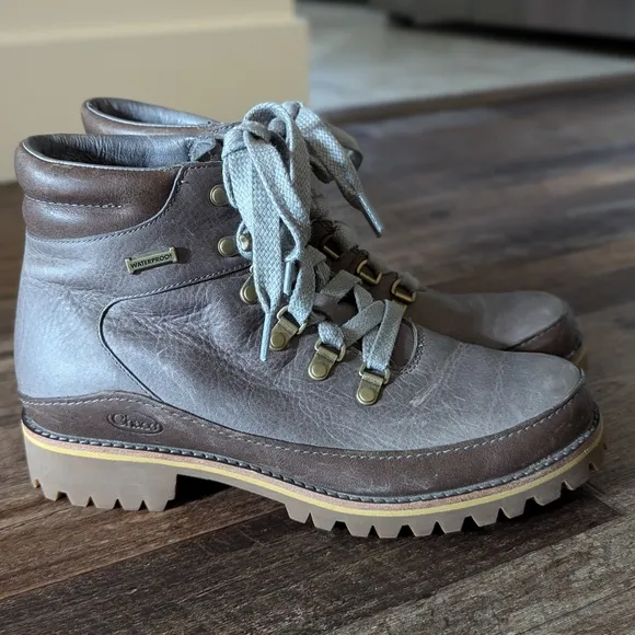 Chacos Grey Leather Hiking Boots