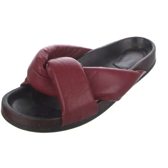 CHLOE ICONIC NOLAN SLIDE FLAT SANDALS SHOES MULES SANDALS  39IT
