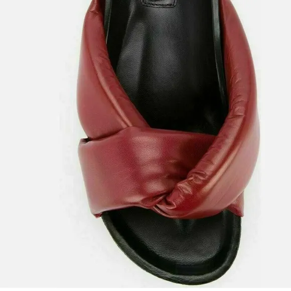 CHLOE ICONIC NOLAN SLIDE FLAT SANDALS SHOES MULES SANDALS  39IT