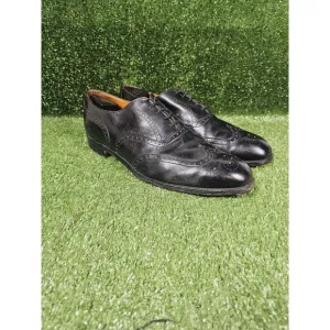 Churchs Royal Tweed Cheaney Black‎ Leather Wingtip Oxford Mens UK 11 US 12