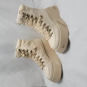 CIRCUS NY●BY SAM EDELMAN●LADIES 6.5●GAIL●DISTRESSED● LACE-UP HIKING BOOTS●NWOB●