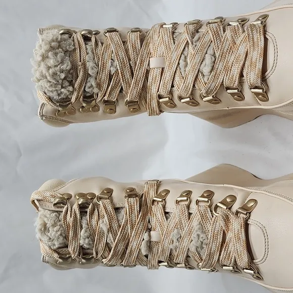 CIRCUS NY●BY SAM EDELMAN●LADIES 6.5●GAIL●DISTRESSED● LACE-UP HIKING BOOTS●NWOB●