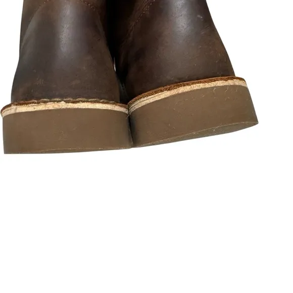 Clarks Bushacre 2  Sz 10 Chukka Desert Boots Brown Leather Shoes 15522