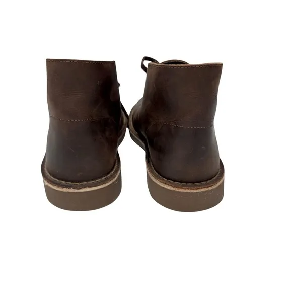 Clarks Bushacre 2  Sz 10 Chukka Desert Boots Brown Leather Shoes 15522