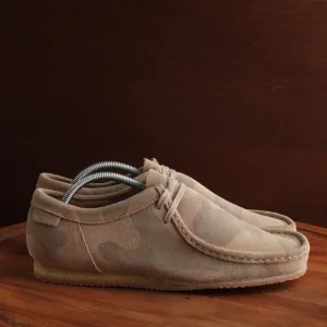 Clarks Shoes Mens Size 10 Tan Camo Original Wallabee Suede Ankle Chukka Boots