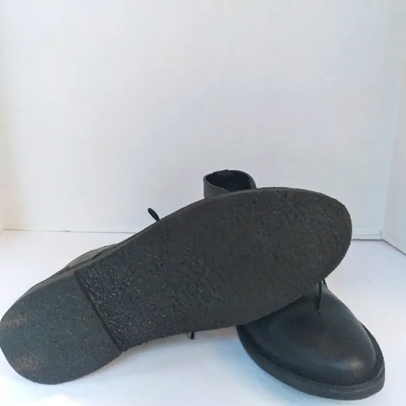 Classic‎ Black Leather Chukka Boots Casual Dress Shoes Minimalist Desert Boots