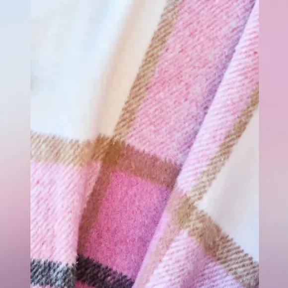 Classic Checkmate Lapel Coat - Pink