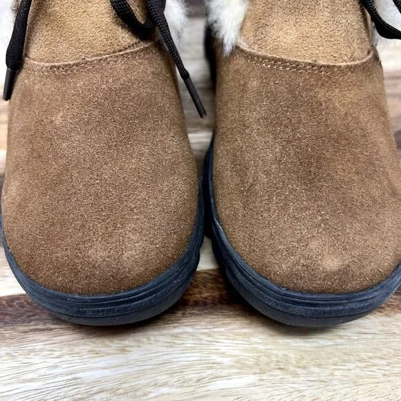 Cloud Nine Sheepskin Women's 7 Brown Rosalita Sheepskin Lined Warm Boots