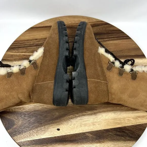 Cloud Nine Sheepskin Women's 7 Brown Rosalita Sheepskin Lined Warm Boots