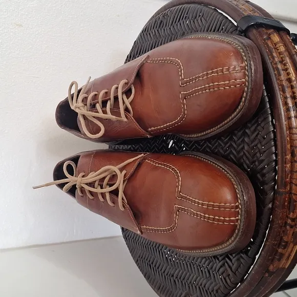 Cole Haan Country Shoes Men’s Sz 11.5 D Walnut Brown Split Toe Oxford Leather