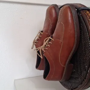 Cole Haan Country Shoes Men’s Sz 11.5 D Walnut Brown Split Toe Oxford Leather