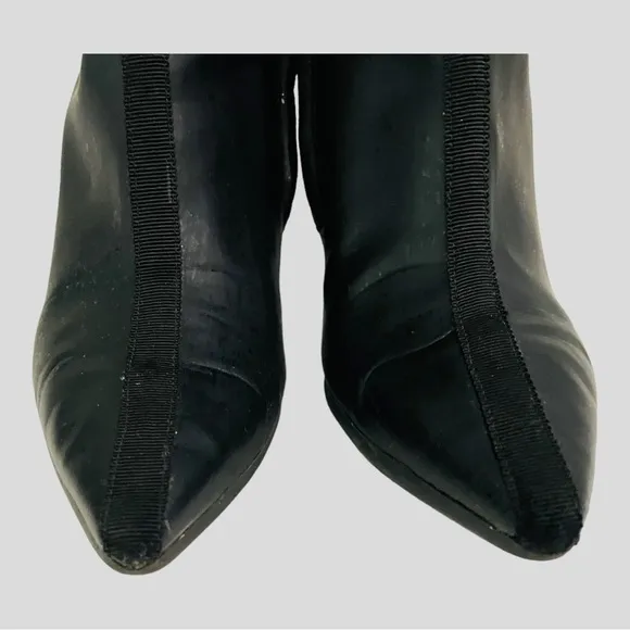 COLE HAAN G SERIES TALL Ruffle Black Rain-boots Size 8.5B