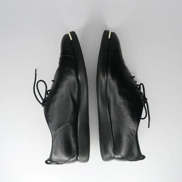 Cole Haan Grand Ambition Leather Size 9 B Lace Up Sneakers Black Oxford Shoes