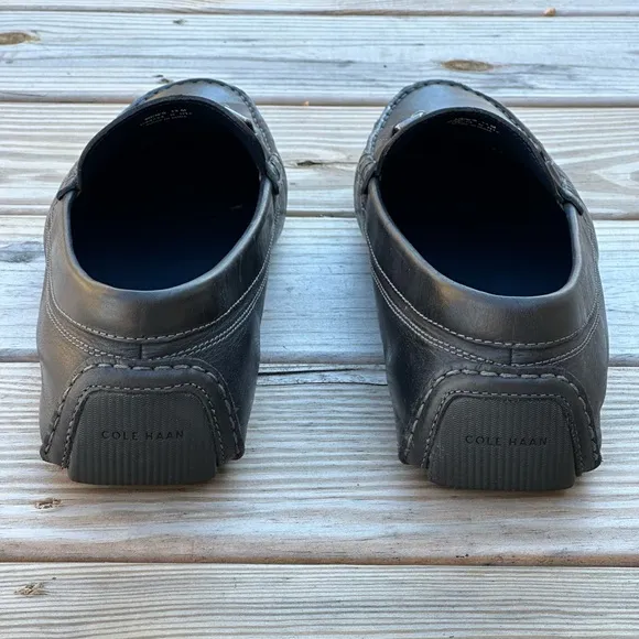 Cole Haan Grand OS Men's Loafers 13M Black Leather Horsebit Slip-On Shoes C24714