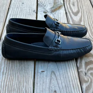 Cole Haan Grand OS Men's Loafers 13M Black Leather Horsebit Slip-On Shoes C24714