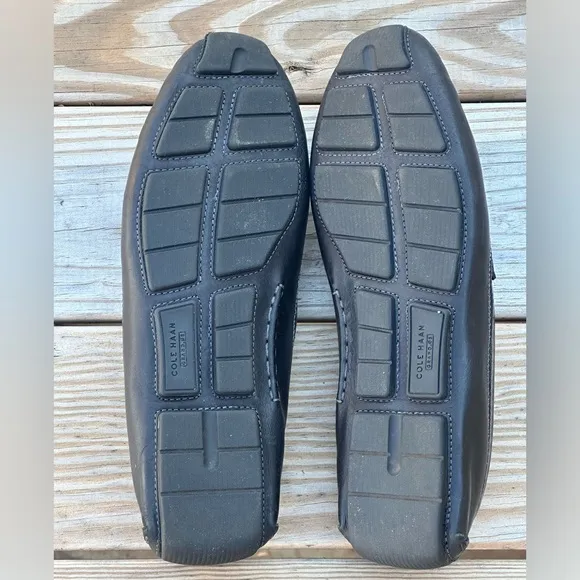 Cole Haan Grand OS Men's Loafers 13M Black Leather Horsebit Slip-On Shoes C24714