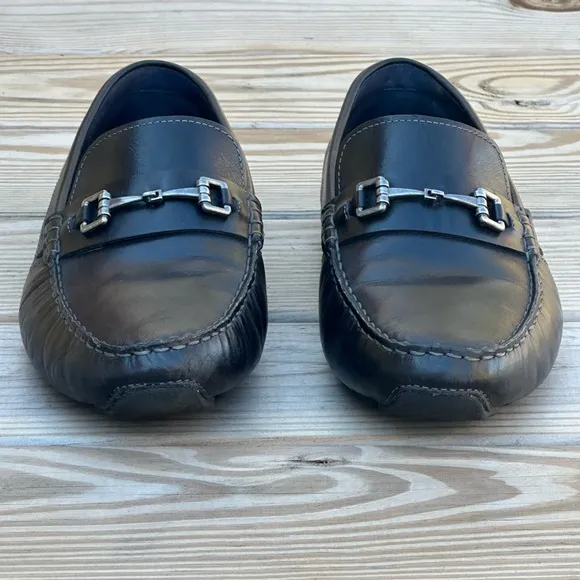 Cole Haan Grand OS Men's Loafers 13M Black Leather Horsebit Slip-On Shoes C24714