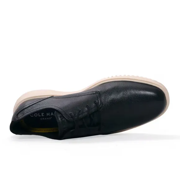 Cole Haan Grand Oxford Men's 11.5 Black Leather Plain Toe Dress Shoes ZPO1735