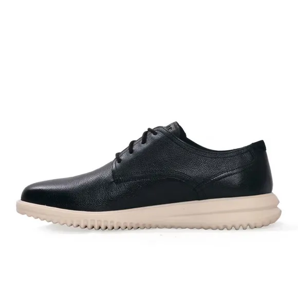 Cole Haan Grand Oxford Men's 11.5 Black Leather Plain Toe Dress Shoes ZPO1735