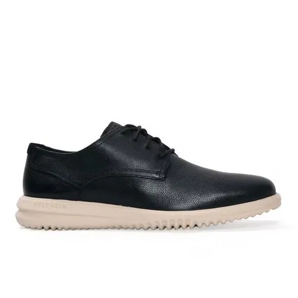 Cole Haan Grand Oxford Men's 11.5 Black Leather Plain Toe Dress Shoes ZPO1735