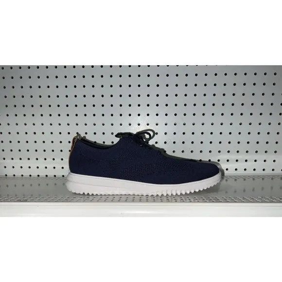 Cole Haan Grand Plus Stitchlite Mens Knit Casual Dress Shoes Size 10 Navy Blue