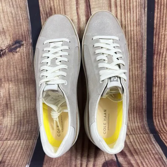 Cole Haan Grandpro TopSpin Sneaker White Dove Metallic Men’s 10.5 GP Low Shoes