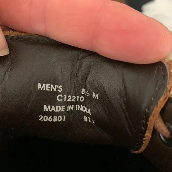 COLE HAAN LEATHER SHOES WING TIP BROWN CHESTNUT SIZE 8.5