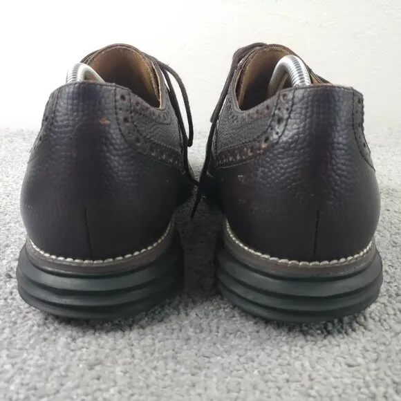 Cole Haan LunarGrand Mens Size 11.5 Shoes Brown Leather Wingtip Oxford Lace Up