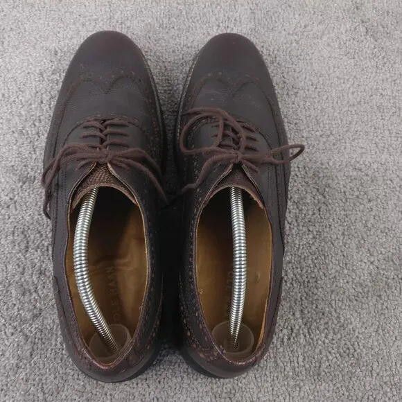 Cole Haan LunarGrand Mens Size 11.5 Shoes Brown Leather Wingtip Oxford Lace Up
