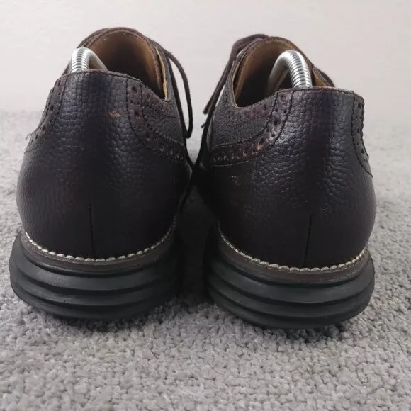 Cole Haan LunarGrand Mens Size 11.5 Shoes Brown Leather Wingtip Oxford Lace Up