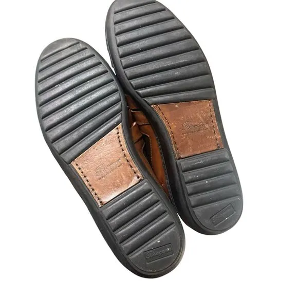 COLE HAAN Mens Bragano Woven Leather  Loafer Shoes Sz 10 M Resort Brown