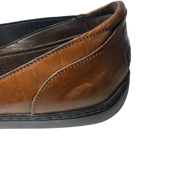 COLE HAAN Mens Bragano Woven Leather  Loafer Shoes Sz 10 M Resort Brown