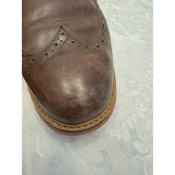 Cole‎ Haan Men’s Size 10.5M Great Jones Wingtip Shoes Brown Orange C11235