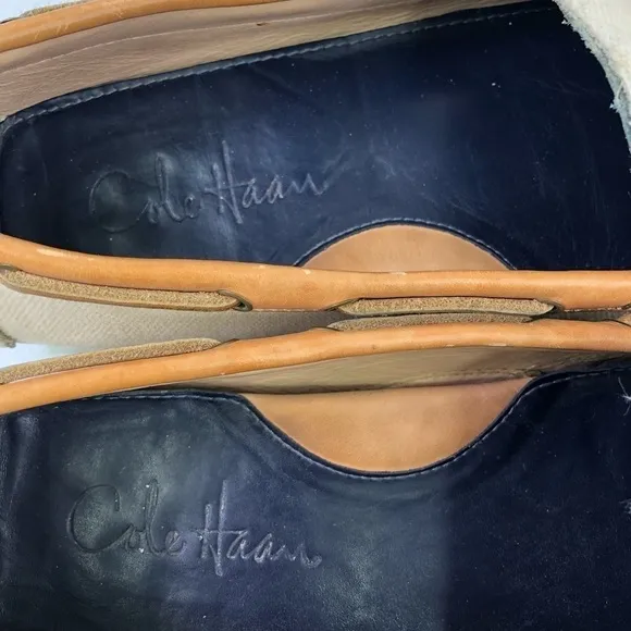 Cole Haan Nike Air Limited Edition Canvas Leather Driving Loafer Shoes