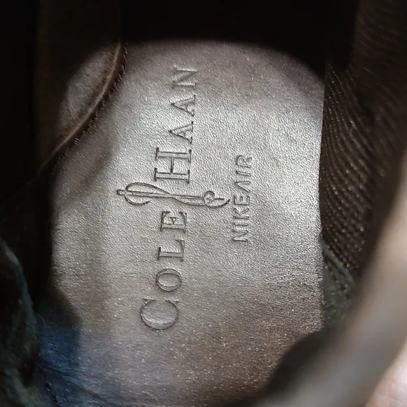 Cole Haan Nike Air Men's Two-Toned Brown Leather Lace-Up Moccasin Boots Size 9½