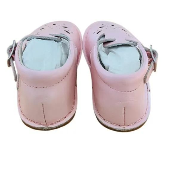 Cole Haan Pink Leathe Baby  Shoes Size 6 New In Box