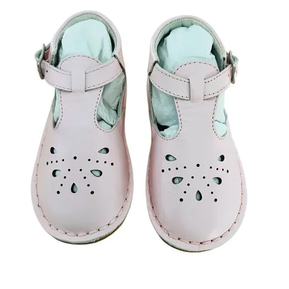 Cole Haan Pink Leathe Baby  Shoes Size 6 New In Box