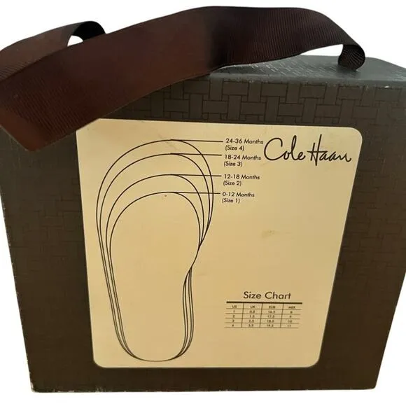 Cole Haan Pink Leathe Baby  Shoes Size 6 New In Box