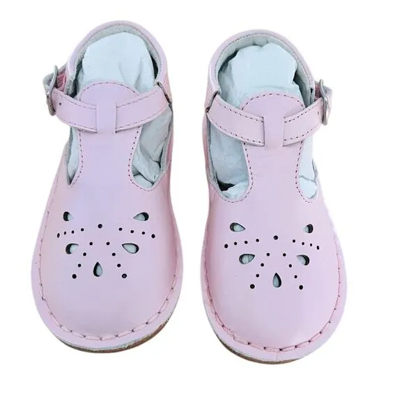 Cole Haan Pink Leathe Baby  Shoes Size 6 New In Box
