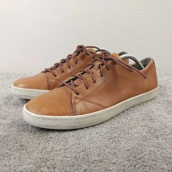 Cole Haan Trafton Mens Size 10 Shoes Brown Leather Sneakers Low Top C22687
