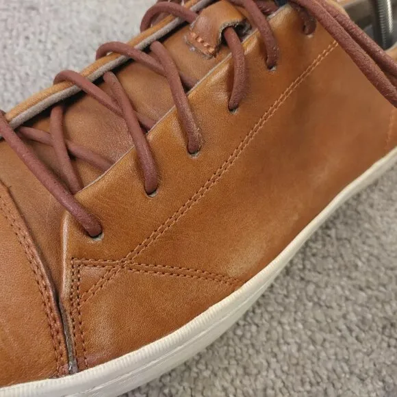 Cole Haan Trafton Mens Size 10 Shoes Brown Leather Sneakers Low Top C22687