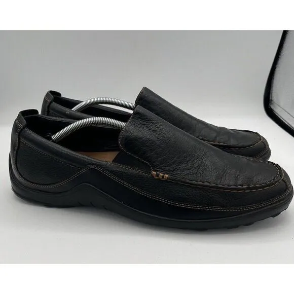Cole Haan TUCKER VENETIAN Black Leather C03557 Mens Driving Loafer Shoes Sz 12 N