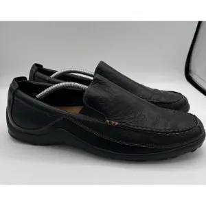 Cole Haan TUCKER VENETIAN Black Leather C03557 Mens Driving Loafer Shoes Sz 12 N