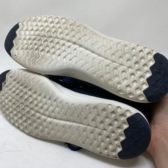 Cole Haan Womens Size 9.5 Granpro Tennis Shoe Blue Leather Low Top Lace Up