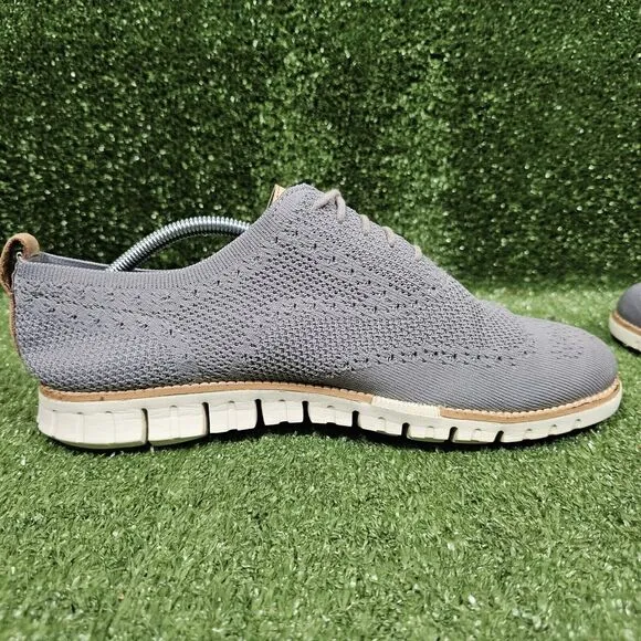 Cole Haan Zerogrand Grey Wingtip Stitchlite Oxford Shoes C24944 Mens Size‎ 10
