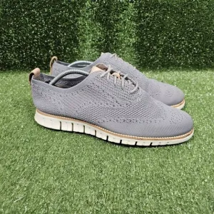 Cole Haan Zerogrand Grey Wingtip Stitchlite Oxford Shoes C24944 Mens Size‎ 10